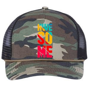 Awesome Broken Letters Retro Rope Trucker Hat Cap