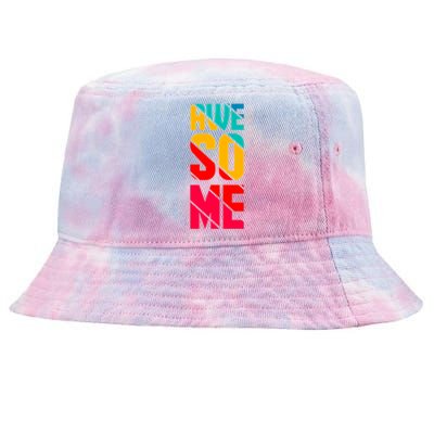 Awesome Broken Letters Tie-Dyed Bucket Hat