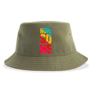 Awesome Broken Letters Sustainable Bucket Hat