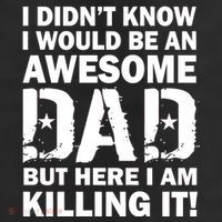 Awesome Dad Killing It! 11oz C Handle Ceramic Mug