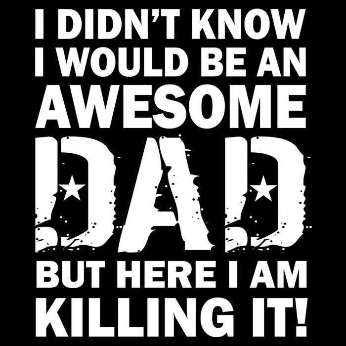 Awesome Dad Killing It! Cropped Pullover Crew