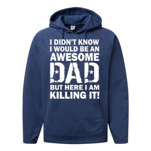 Awesome Dad Killing It! Performance Fleece Hoodie