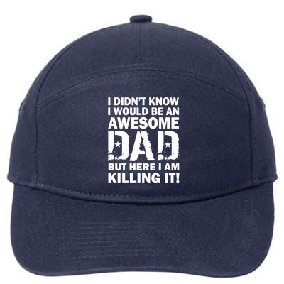 Awesome Dad Killing It! 7-Panel Snapback Hat