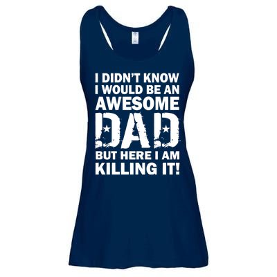 Awesome Dad Killing It! Ladies Essential Flowy Tank