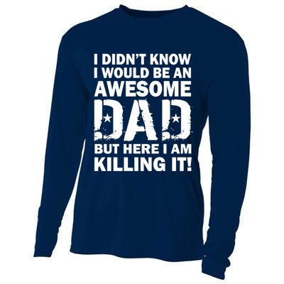 Awesome Dad Killing It! Cooling Performance Long Sleeve Crew