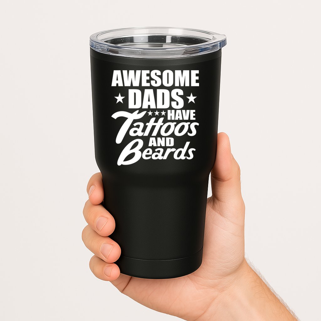 Awesome Dads Have Tattoos And Beards Tumbler