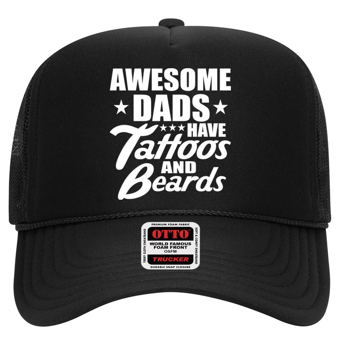 Awesome Dads Have Tattoos And Beards Hat