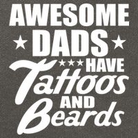 Awesome Dads Have Tattoos And Beards Cotton Canvas Backpack