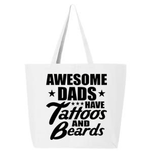 Awesome Dads Have Tattoos And Beards 25L Jumbo Tote