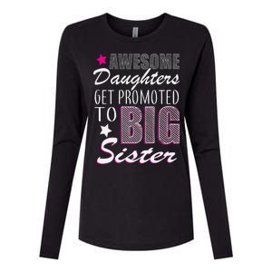 Awesome Daughter Promoted To Big Sister Womens Cotton Relaxed Long Sleeve T-Shirt