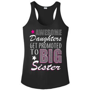 Awesome Daughter Promoted To Big Sister Ladies PosiCharge Competitor Racerback Tank