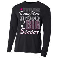 Awesome Daughter Promoted To Big Sister Cooling Performance Long Sleeve Crew