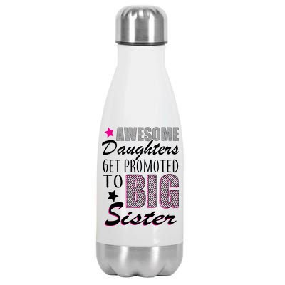 Awesome Daughter Promoted To Big Sister Stainless Steel Insulated Water Bottle