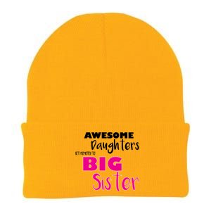 Awesome Daughters Get Promoted To Big Sister Knit Cap Winter Beanie