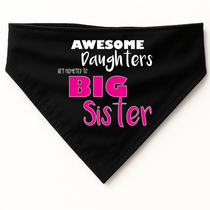 Awesome Daughters Get Promoted To Big Sister USA-Made Doggie Bandana