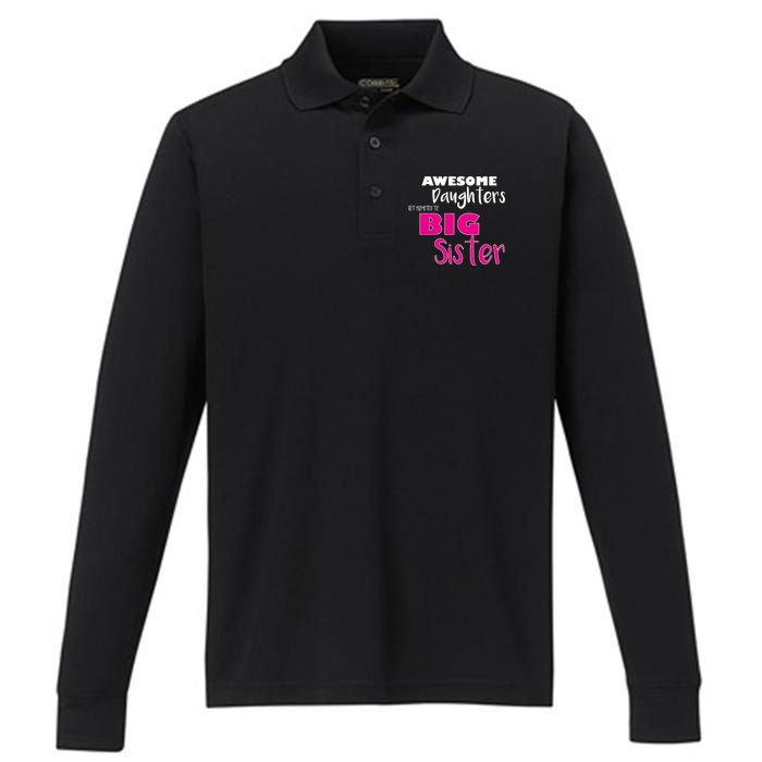 Awesome Daughters Get Promoted To Big Sister Performance Long Sleeve Polo