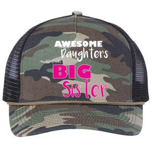 Awesome Daughters Get Promoted To Big Sister Retro Rope Trucker Hat Cap