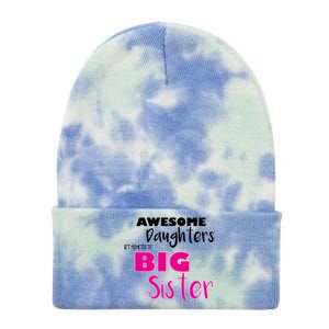 Awesome Daughters Get Promoted To Big Sister Tie Dye 12in Knit Beanie