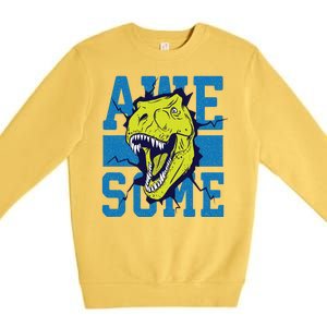 Awesome Dinosaur Cute Premium Crewneck Sweatshirt