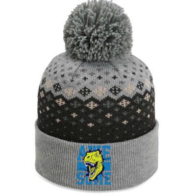 Awesome Dinosaur Cute The Baniff Cuffed Pom Beanie