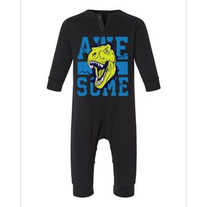 Awesome Dinosaur Cute Infant Fleece One Piece