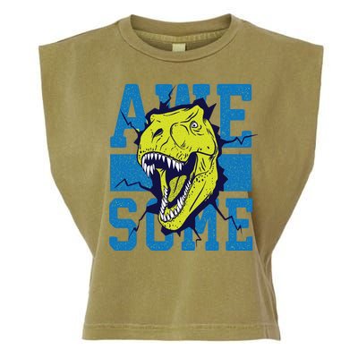 Awesome Dinosaur Cute Garment-Dyed Women's Muscle Tee