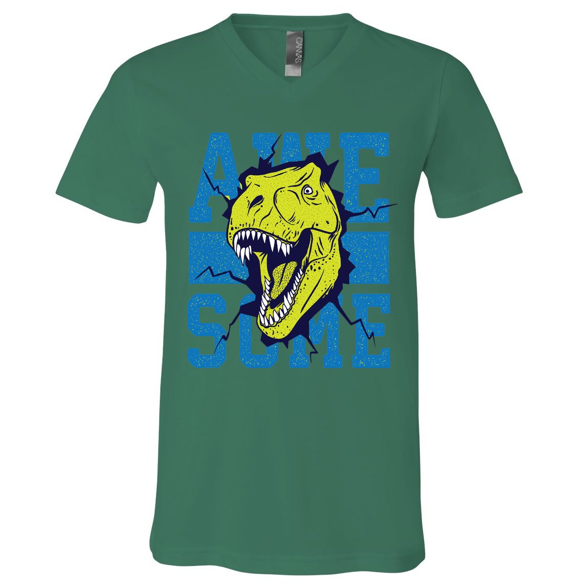 Awesome Dinosaur Cute V-Neck T-Shirt