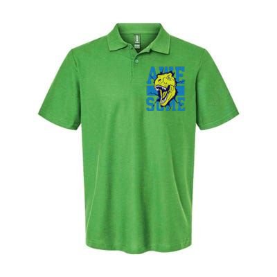 Awesome Dinosaur Cute Softstyle Adult Sport Polo