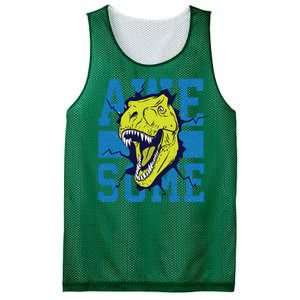 Awesome Dinosaur Cute Mesh Reversible Basketball Jersey Tank