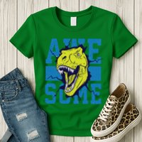 Awesome Dinosaur Cute Womens T-Shirt