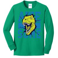 Awesome Dinosaur Cute Kids Long Sleeve Shirt