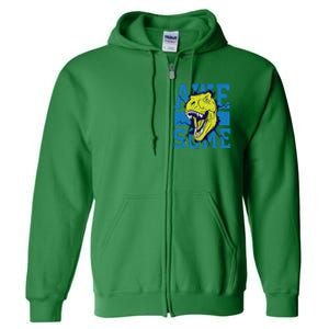 Awesome Dinosaur Cute Full Zip Hoodie