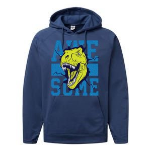 Awesome Dinosaur Cute Performance Fleece Hoodie