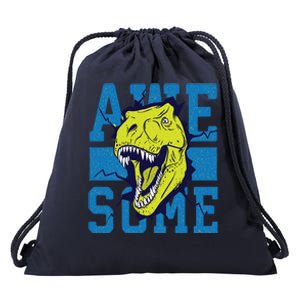 Awesome Dinosaur Cute Drawstring Bag