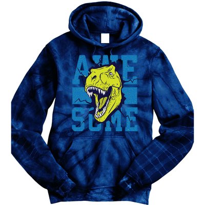 Awesome Dinosaur Cute Tie Dye Hoodie