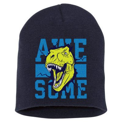 Awesome Dinosaur Cute Short Acrylic Beanie