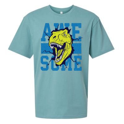 Awesome Dinosaur Cute Sueded Cloud Jersey T-Shirt