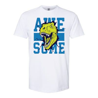 Awesome Dinosaur Cute Softstyle® CVC T-Shirt