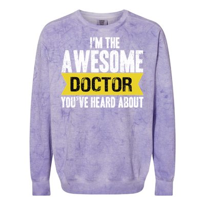 Awesome Doctor Colorblast Crewneck Sweatshirt