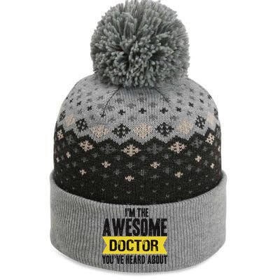 Awesome Doctor The Baniff Cuffed Pom Beanie