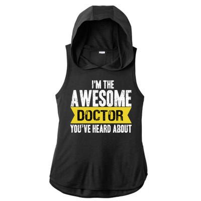 Awesome Doctor Ladies PosiCharge Tri-Blend Wicking Draft Hoodie Tank