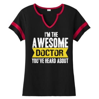 Awesome Doctor Ladies Halftime Notch Neck Tee