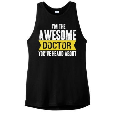 Awesome Doctor Ladies PosiCharge Tri-Blend Wicking Tank