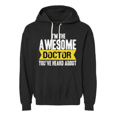 Awesome Doctor Garment-Dyed Fleece Hoodie