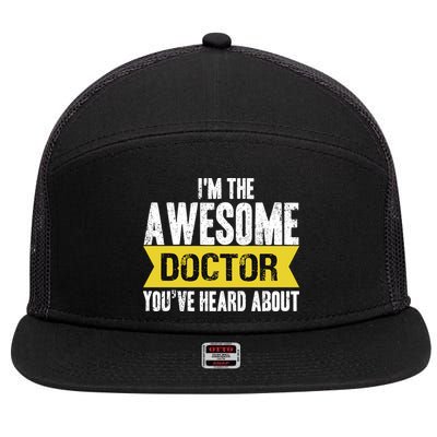 Awesome Doctor 7 Panel Mesh Trucker Snapback Hat