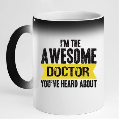 Awesome Doctor 11oz Black Color Changing Mug