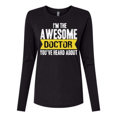 Awesome Doctor Womens Cotton Relaxed Long Sleeve T-Shirt