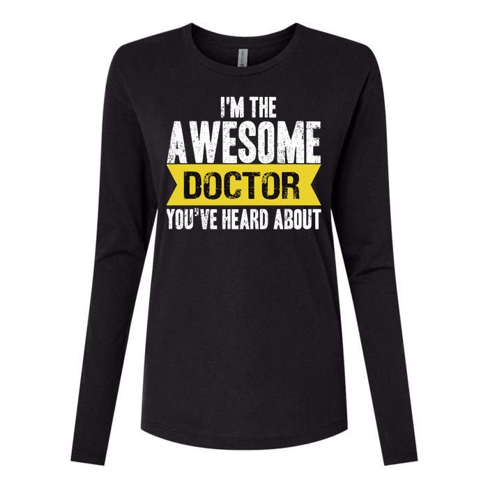 Awesome Doctor Womens Cotton Relaxed Long Sleeve T-Shirt