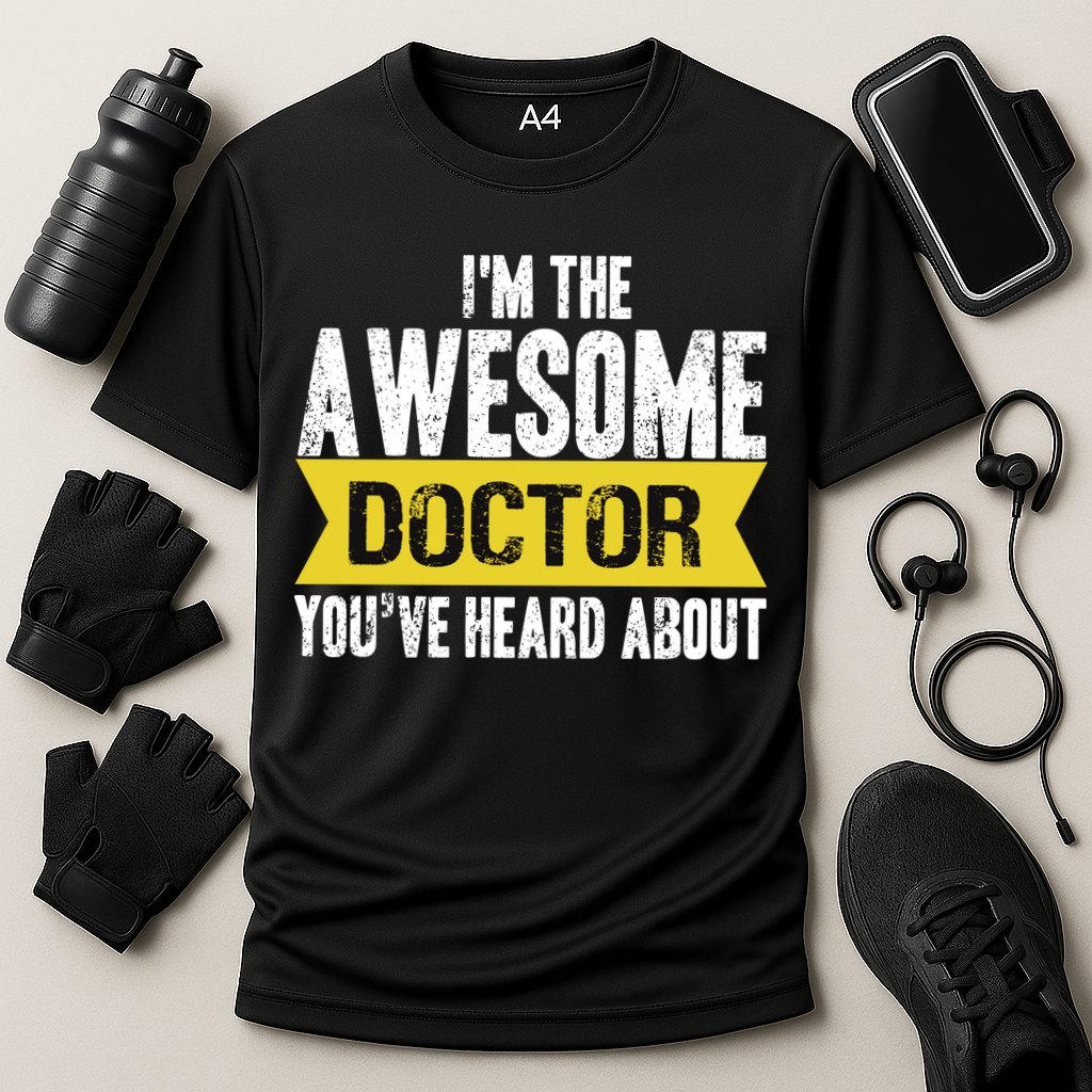 Awesome Doctor Cooling Performance Crew T-Shirt