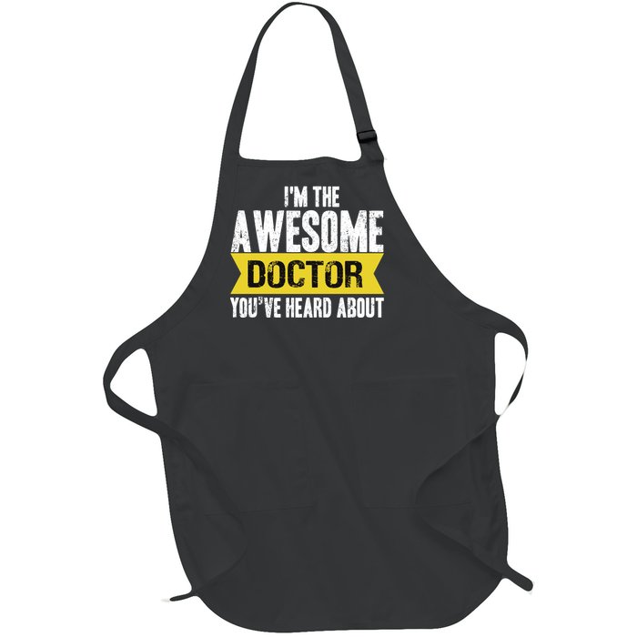 Awesome Doctor Full-Length Apron With Pockets